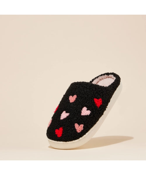 Multi Colored Heart Slippers