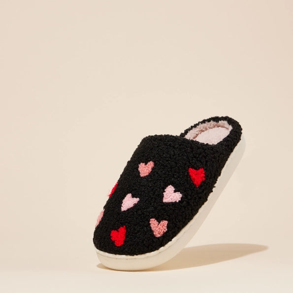 Multi Colored Heart Slippers