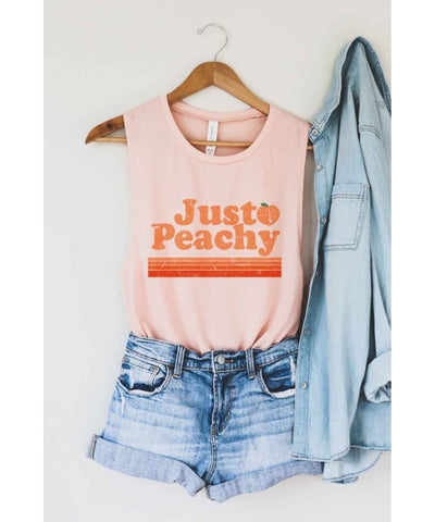 Just Peachy Graphic Tank