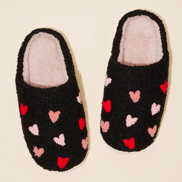 Multi Colored Heart Slippers