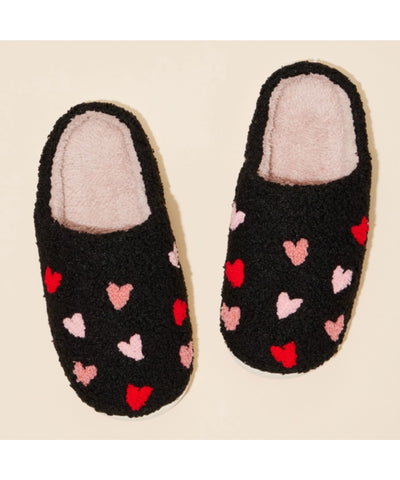 Multi Colored Heart Slippers