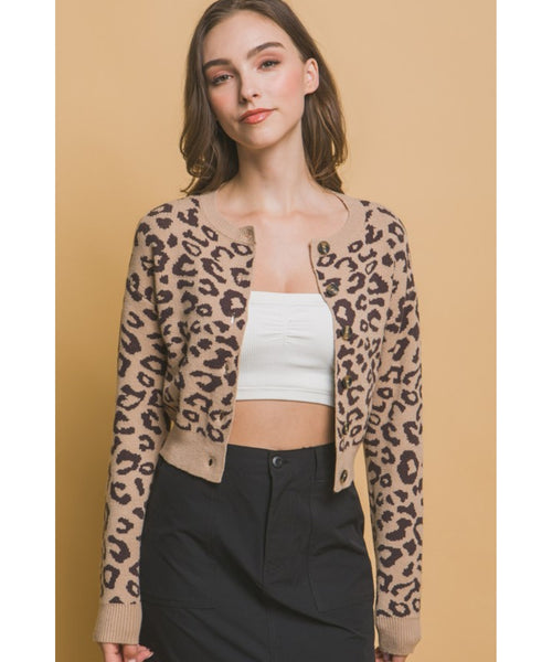 Leopard Print Cardigan