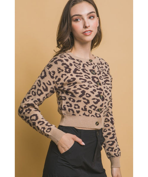 Leopard Print Cardigan