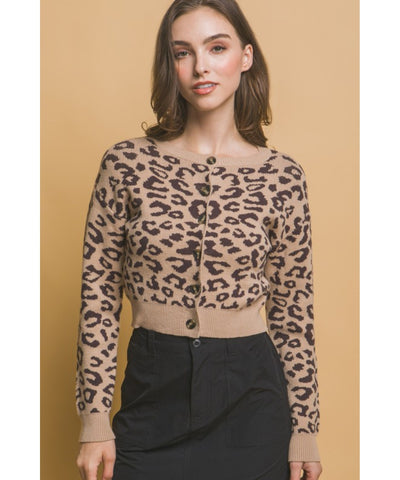 Leopard Print Cardigan