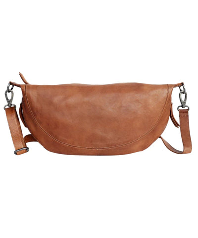 Kalia Leather Sling/Crossbody - Cognac