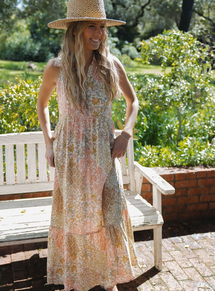 Prettiest Posey Collared Maxi Dress