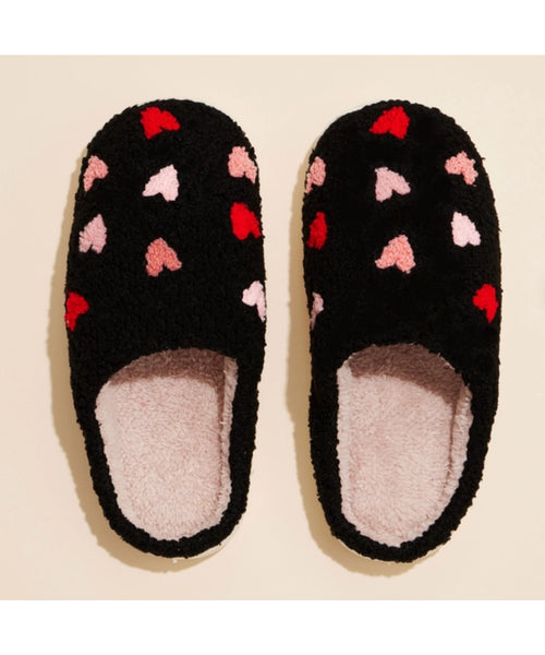 Multi Colored Heart Slippers