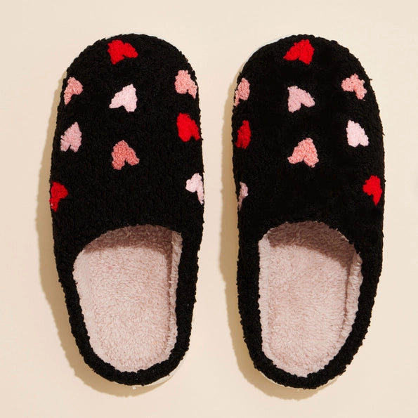 Multi Colored Heart Slippers