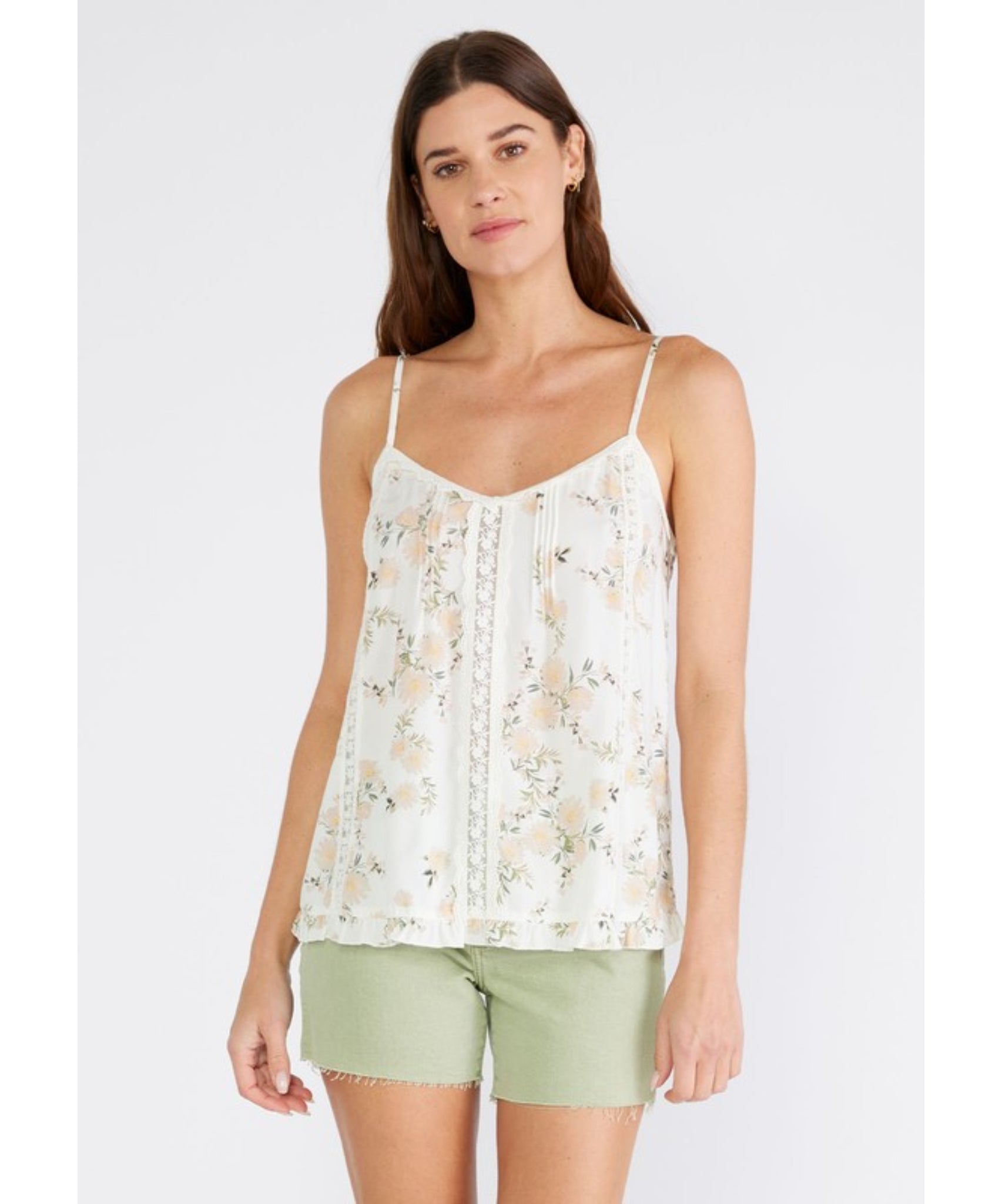 Terese Floral Lace Tank Top
