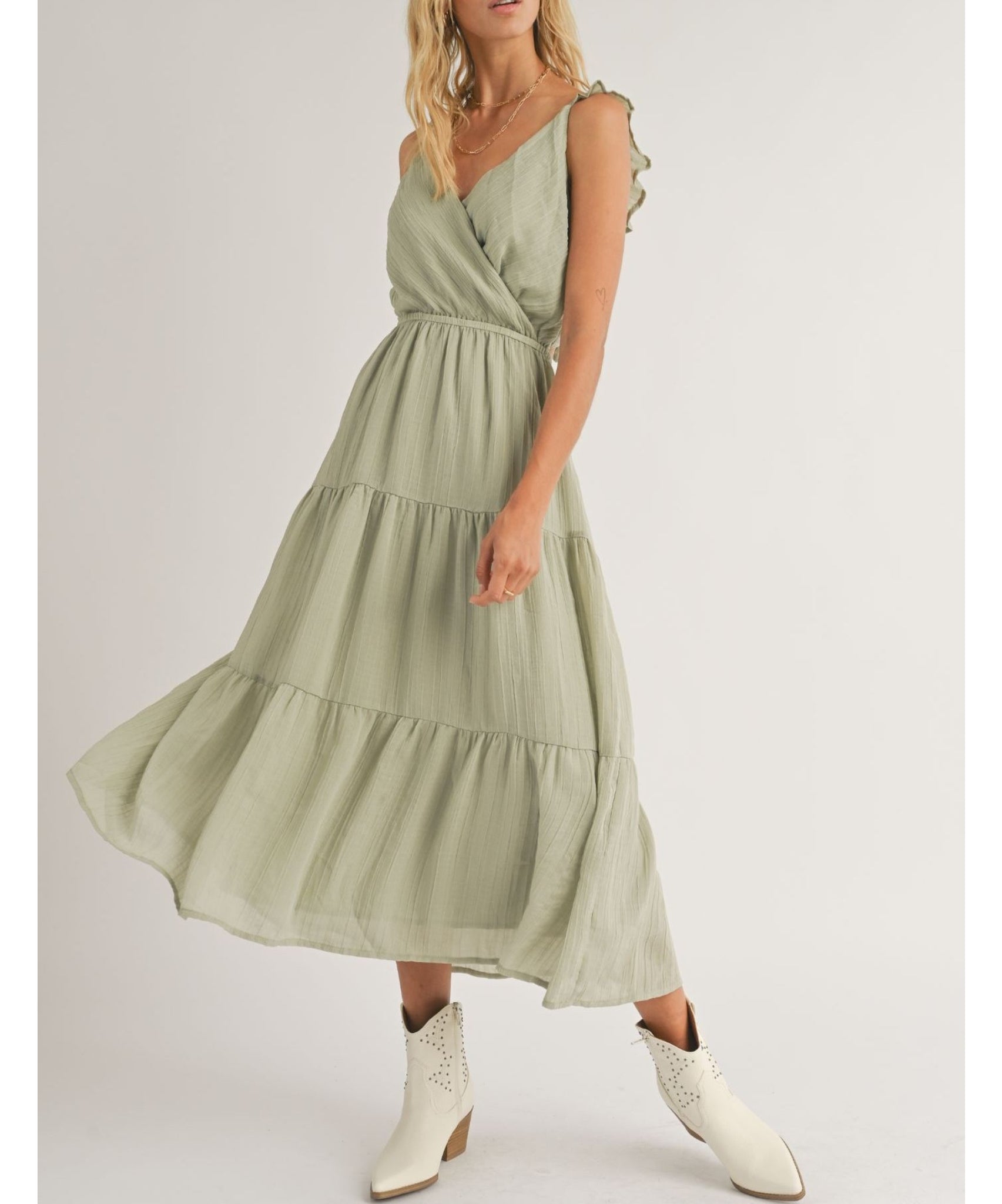 Journey Tie Back Midi Dress