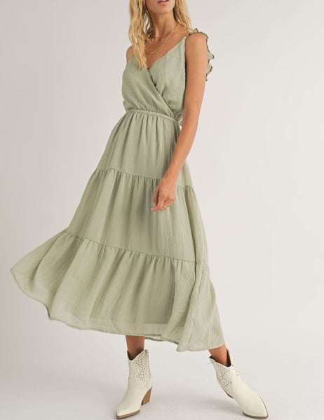 Journey Tie Back Midi Dress