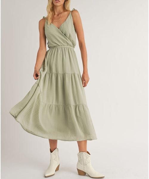 Journey Tie Back Midi Dress