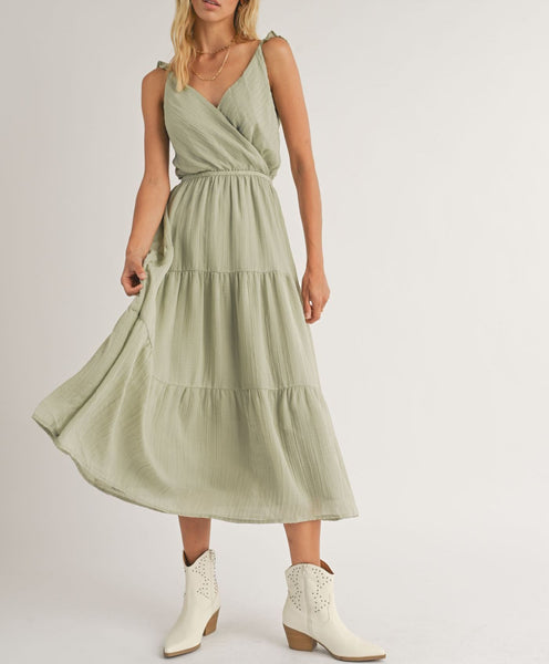 Journey Tie Back Midi Dress