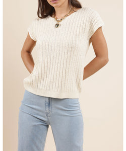 Tisha Short Sleeve Knit Top