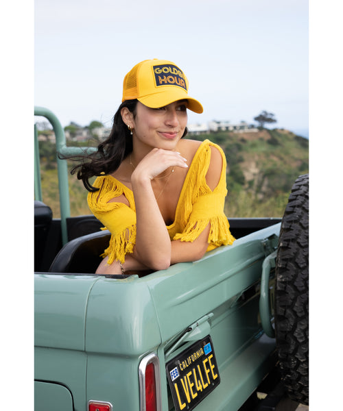 Golden Hour Trucker Hat - Gold