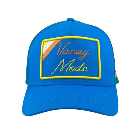 Vacay Mode Trucker Hat - Blue