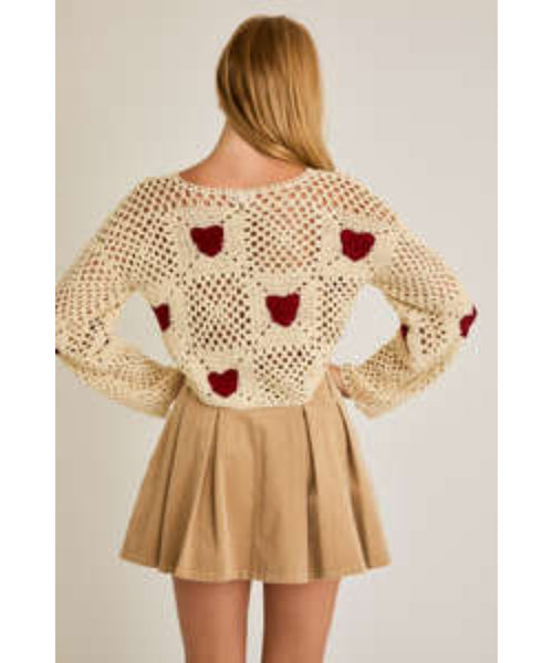 Lover Crochet Knit Sweater