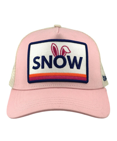 Snow Bunny Trucker Hat - Pink