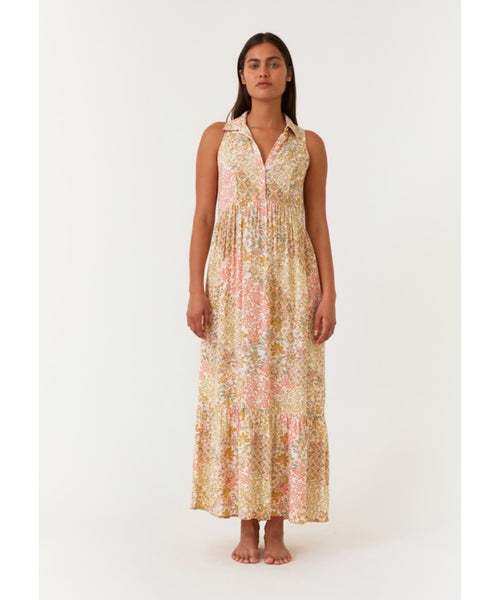 Prettiest Posey Collared Maxi Dress