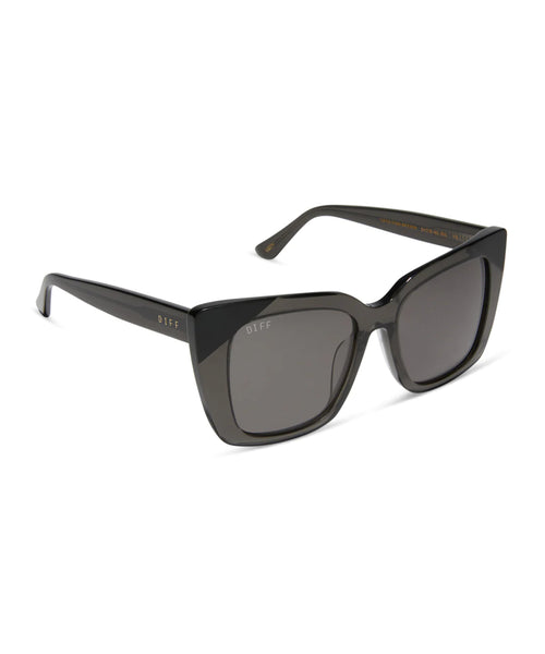 DIFF Sunglasses - Lizzy Black Smoke + Grey