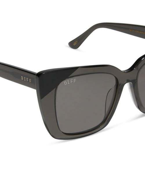 DIFF Sunglasses - Lizzy Black Smoke + Grey