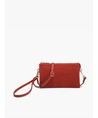 Kendyl Convertible Crossbody Bag - Corduroy Red