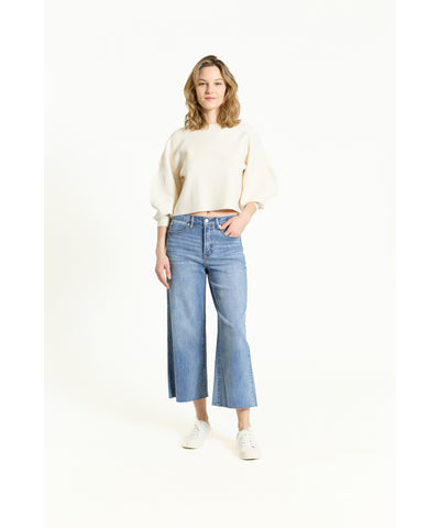 Reese Balloon Sleeve Sweater - Cream