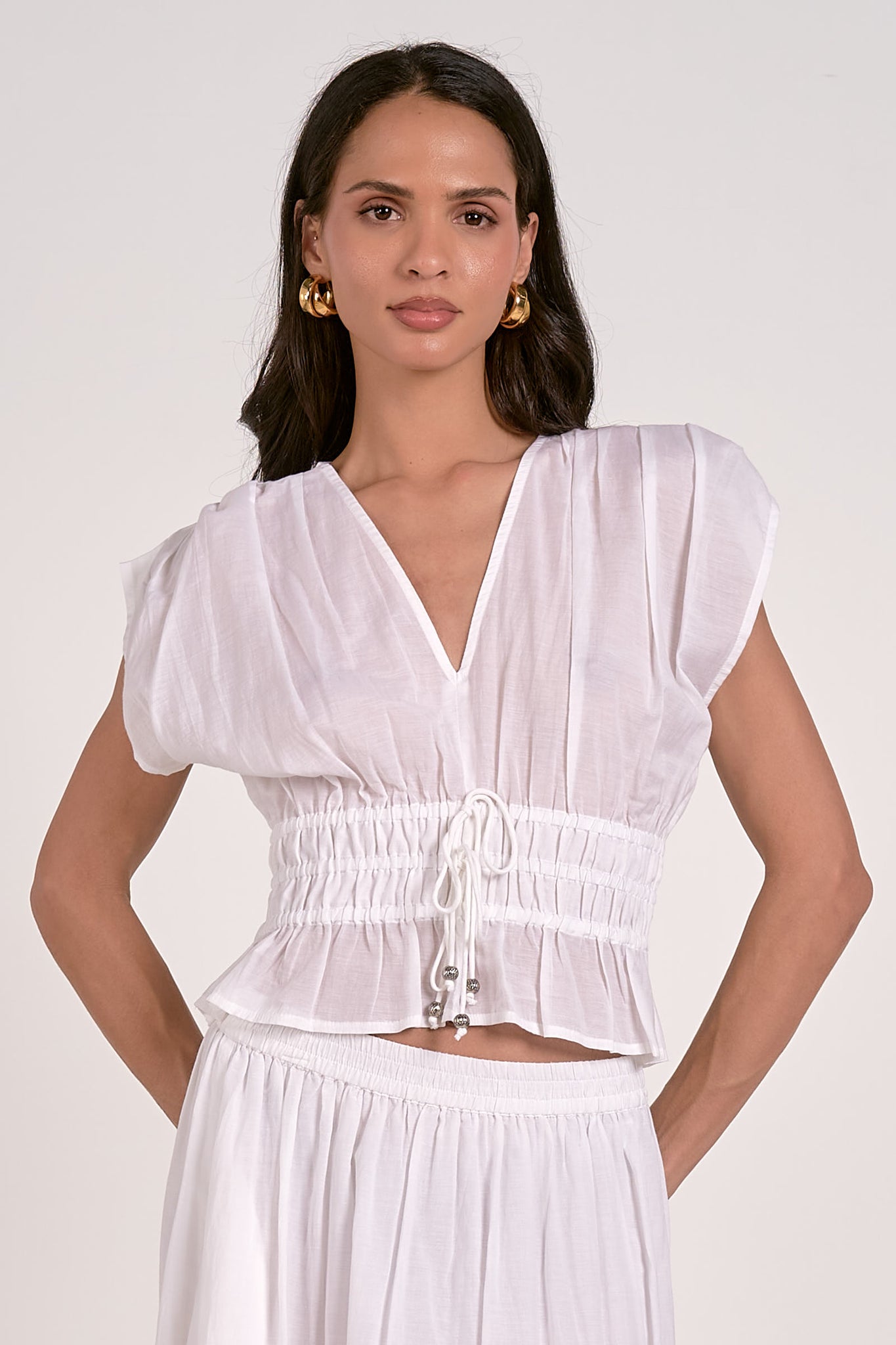 Zoi Pleated Top